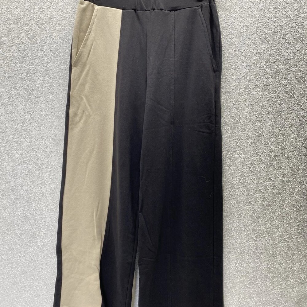 Alembika Women’s Slinky Flow Colorblock Pants Size 1 (US 6–8) Black/Ivory